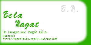bela magat business card
