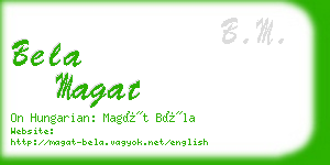 bela magat business card